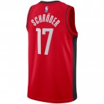 Maillot NBA Houston Rockets Dennis Schroder 17 Nike 2022-23 Icon Edition Rouge Swingman - Homme